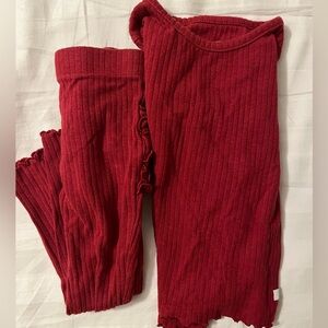 Red toddler pjs